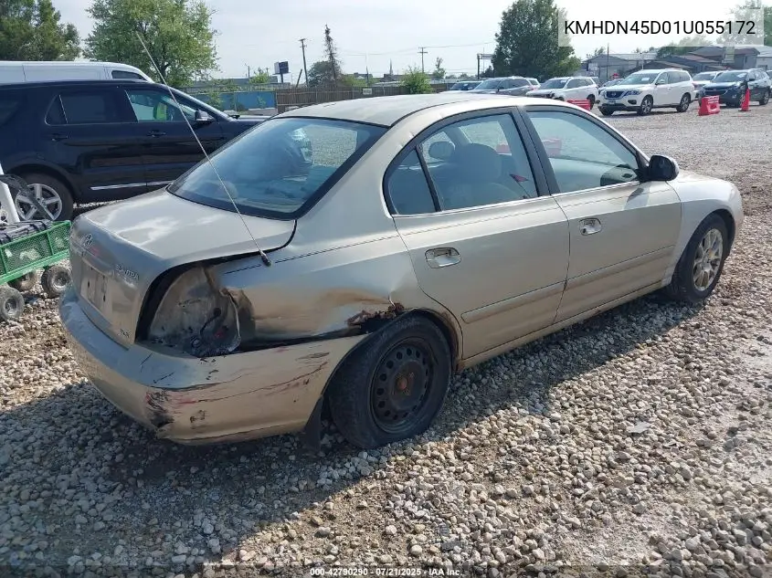 2001 Hyundai Elantra Gls VIN: KMHDN45D01U055172 Lot: 42790290
