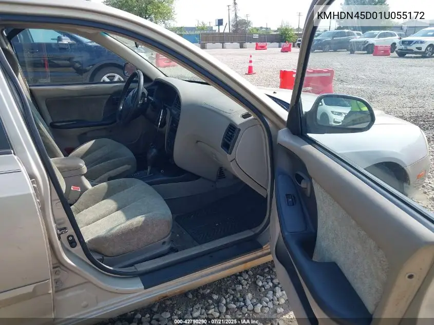 2001 Hyundai Elantra Gls VIN: KMHDN45D01U055172 Lot: 42790290