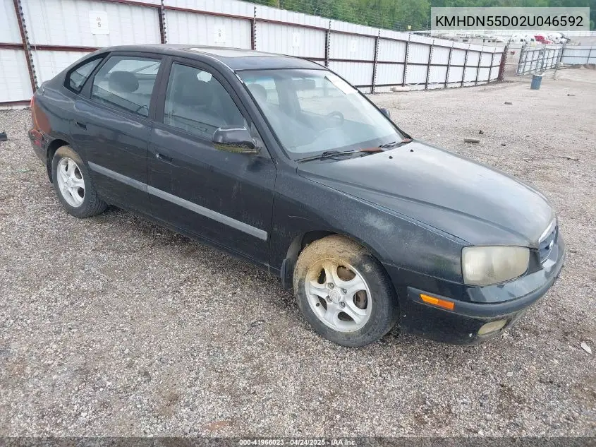2002 Hyundai Elantra Gt VIN: KMHDN55D02U046592 Lot: 41966023