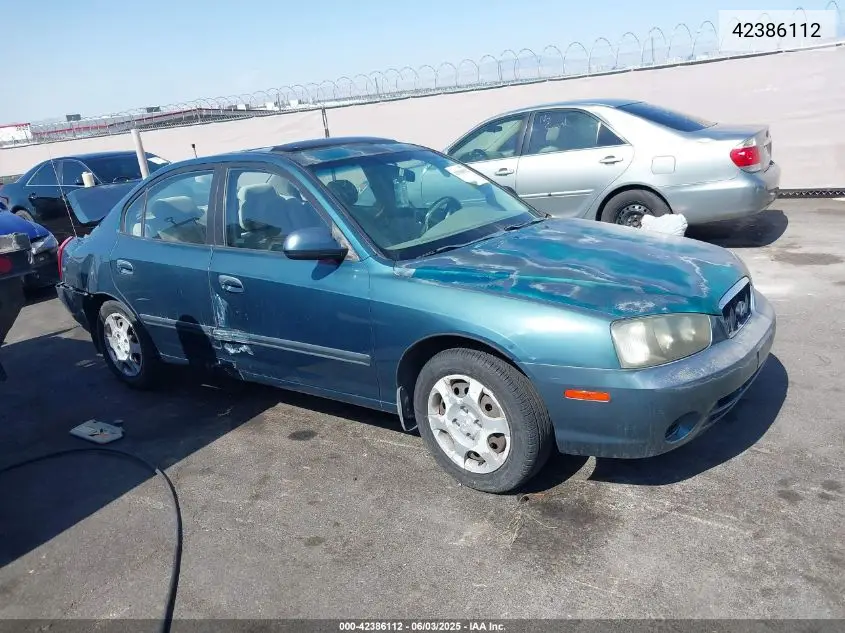 2002 Hyundai Elantra Gls/Gt VIN: KMHDN45D72U270727 Lot: 42386112