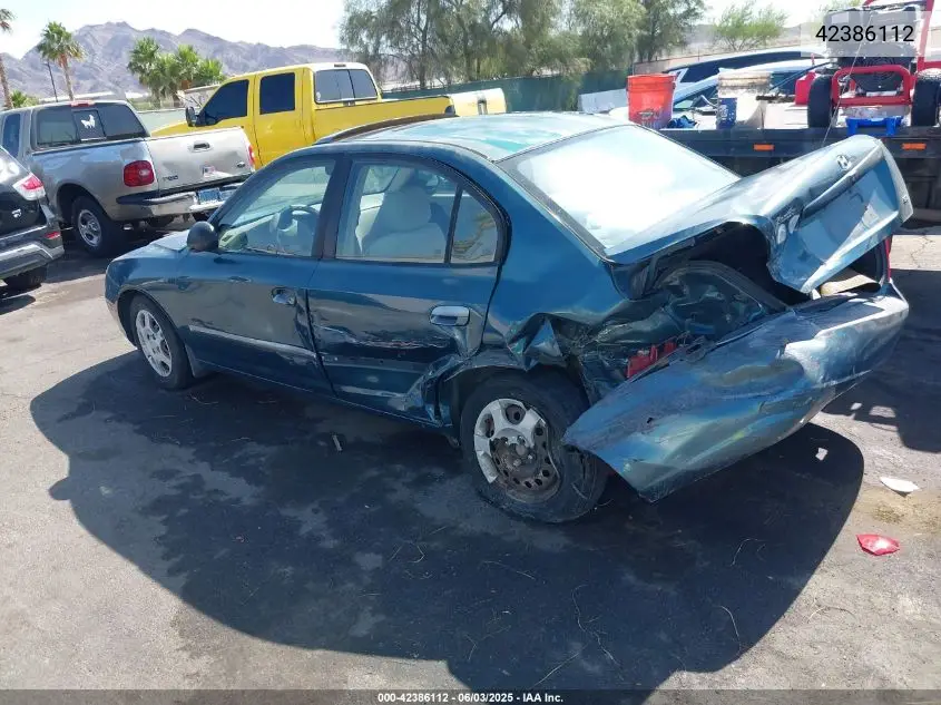 2002 Hyundai Elantra Gls/Gt VIN: KMHDN45D72U270727 Lot: 42386112
