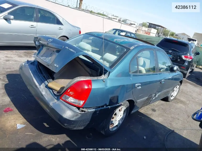 2002 Hyundai Elantra Gls/Gt VIN: KMHDN45D72U270727 Lot: 42386112