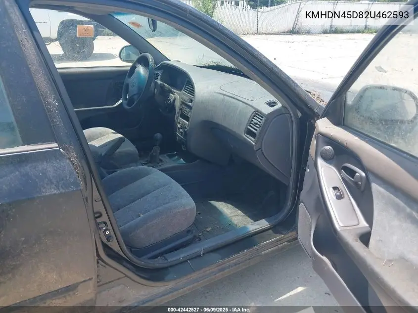 2002 Hyundai Elantra Gls VIN: KMHDN45D82U462593 Lot: 42442527