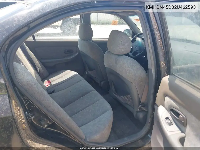 2002 Hyundai Elantra Gls VIN: KMHDN45D82U462593 Lot: 42442527