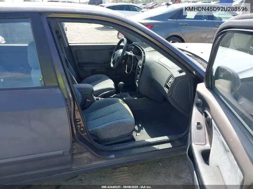 2002 Hyundai Elantra Gls VIN: KMHDN45D92U288596 Lot: 42448223