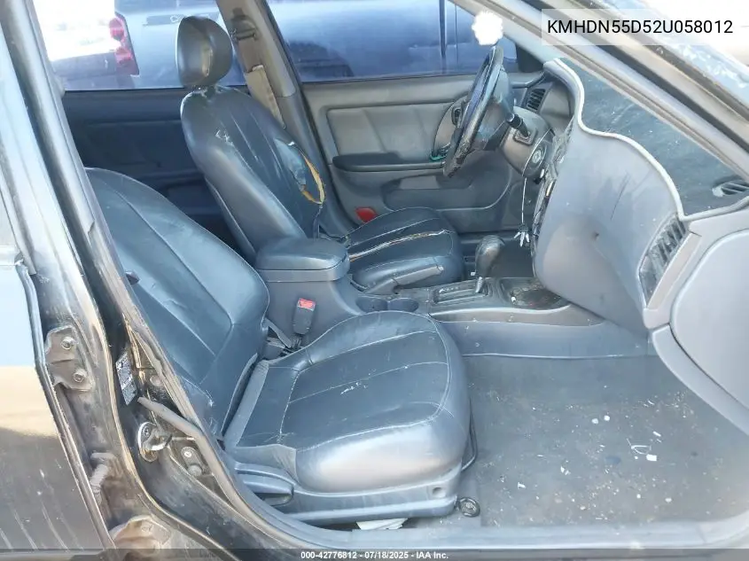 2002 Hyundai Elantra Gt VIN: KMHDN55D52U058012 Lot: 42776812