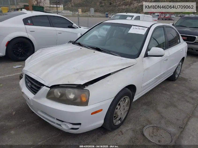 2004 Hyundai Elantra Gls/Gt VIN: KMHDN46D64U709062 Lot: 42020336