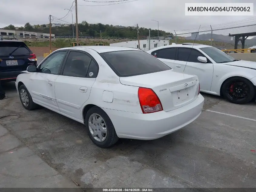 2004 Hyundai Elantra Gls/Gt VIN: KMHDN46D64U709062 Lot: 42020336