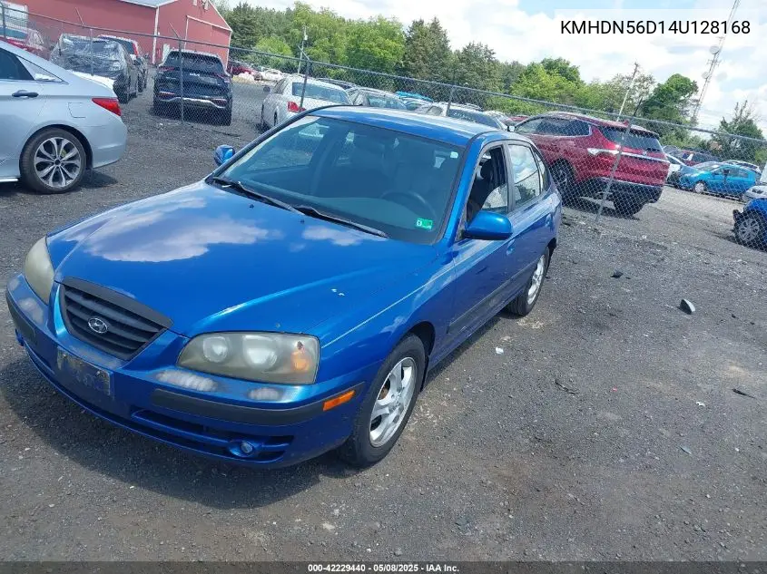 2004 Hyundai Elantra Gt VIN: KMHDN56D14U128168 Lot: 42229440