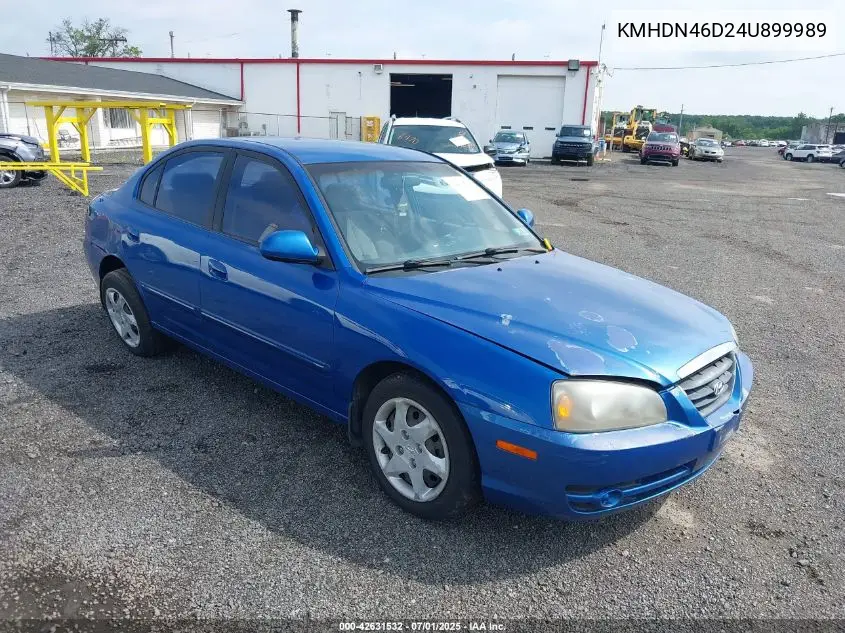 2004 Hyundai Elantra Gls/Gt VIN: KMHDN46D24U899989 Lot: 42631532