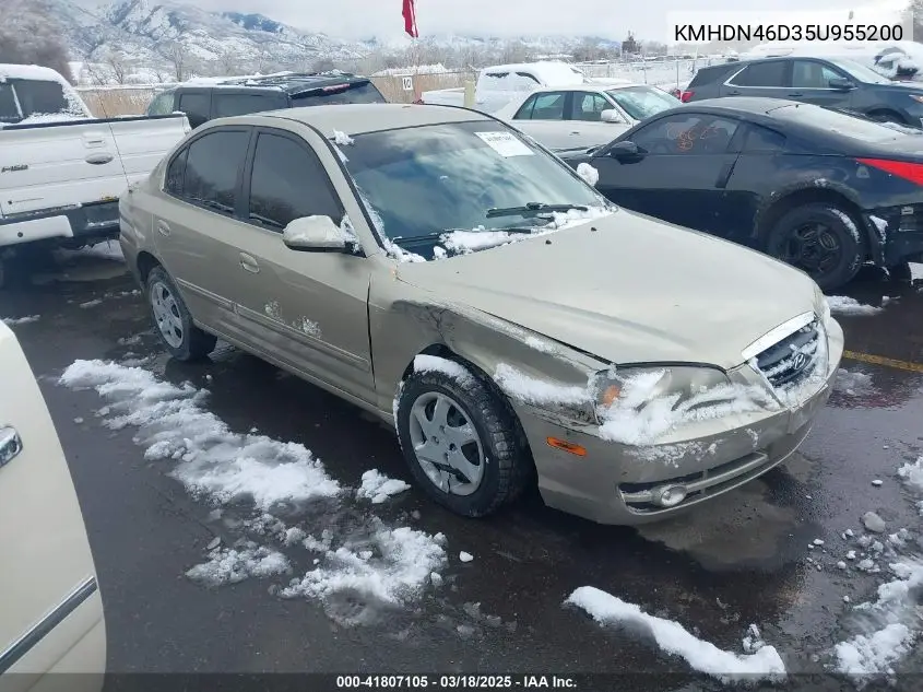 2005 Hyundai Elantra Gls/Gt VIN: KMHDN46D35U955200 Lot: 41807105