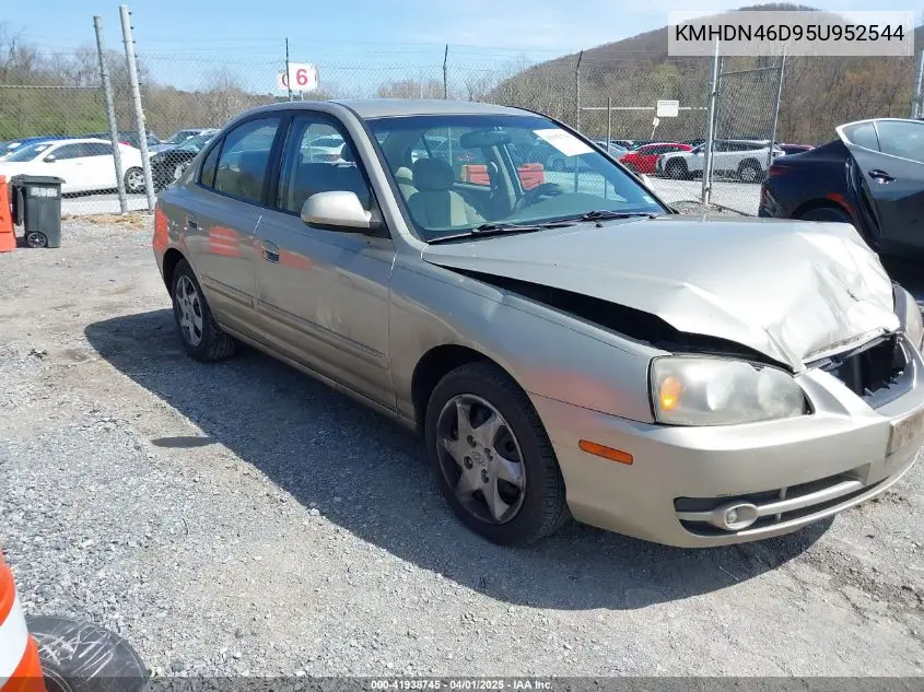 2005 Hyundai Elantra Gls/Gt VIN: KMHDN46D95U952544 Lot: 41938745