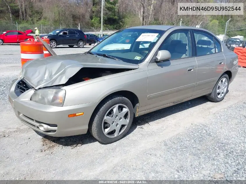2005 Hyundai Elantra Gls/Gt VIN: KMHDN46D95U952544 Lot: 41938745