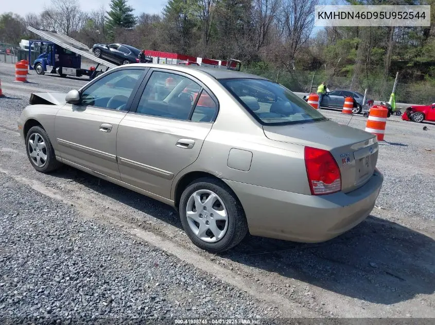 2005 Hyundai Elantra Gls/Gt VIN: KMHDN46D95U952544 Lot: 41938745