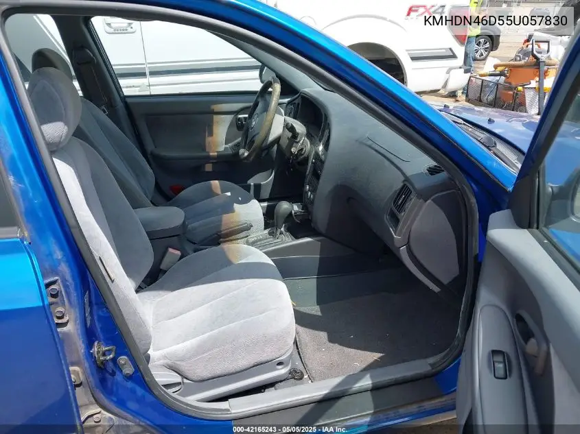 2005 Hyundai Elantra Gls/Gt VIN: KMHDN46D55U057830 Lot: 42165243