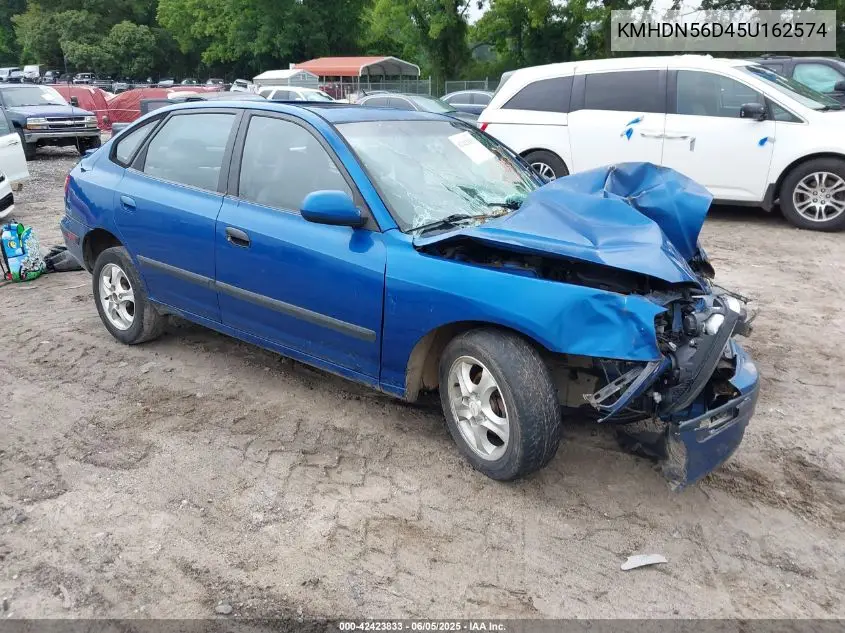 2005 Hyundai Elantra Gls/Gt VIN: KMHDN56D45U162574 Lot: 42423833