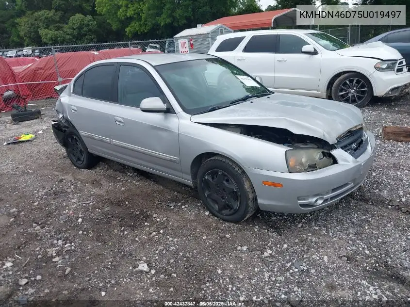 2005 Hyundai Elantra Gls/Gt VIN: KMHDN46D75U019497 Lot: 42437847