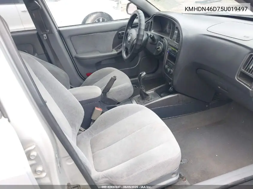 2005 Hyundai Elantra Gls/Gt VIN: KMHDN46D75U019497 Lot: 42437847