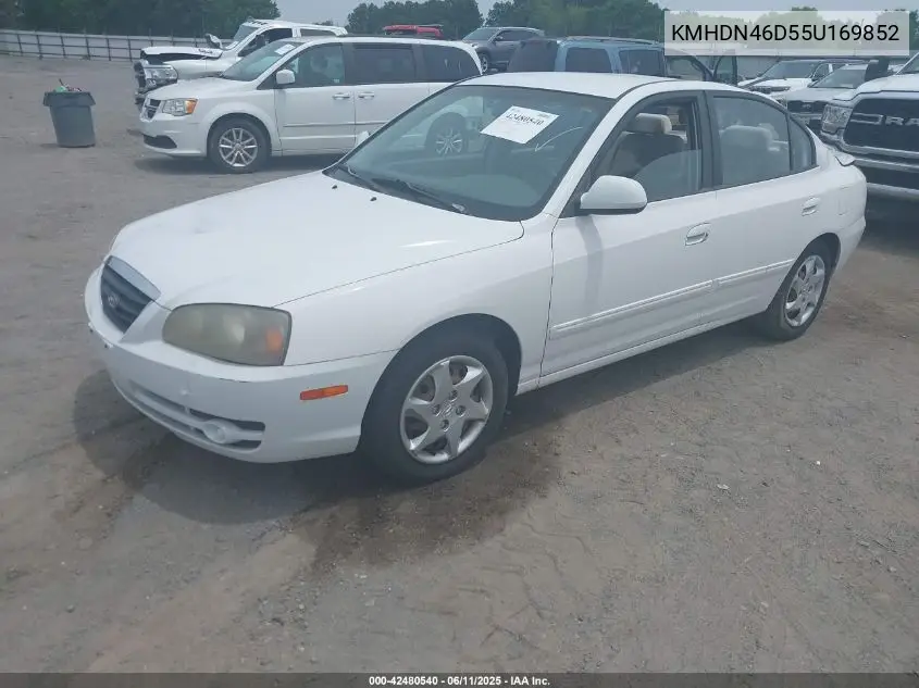 2005 Hyundai Elantra Gls/Gt VIN: KMHDN46D55U169852 Lot: 42480540