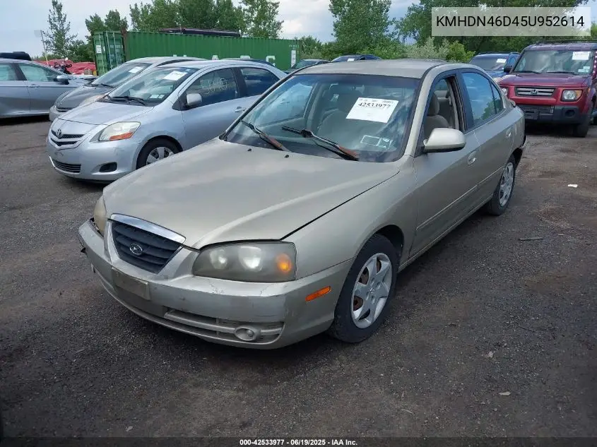 2005 Hyundai Elantra Gls/Gt VIN: KMHDN46D45U952614 Lot: 42533977