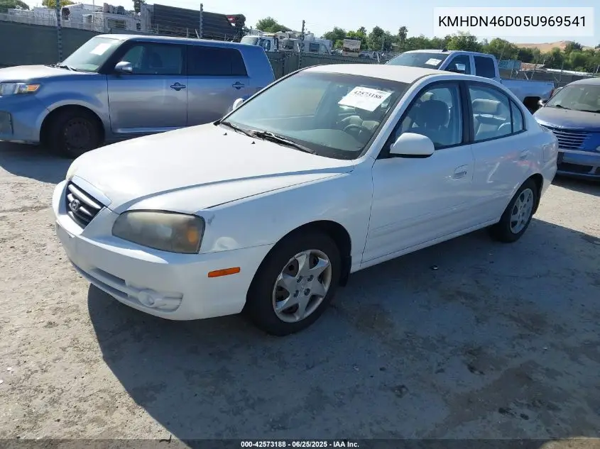 2005 Hyundai Elantra Gls/Gt VIN: KMHDN46D05U969541 Lot: 42573188