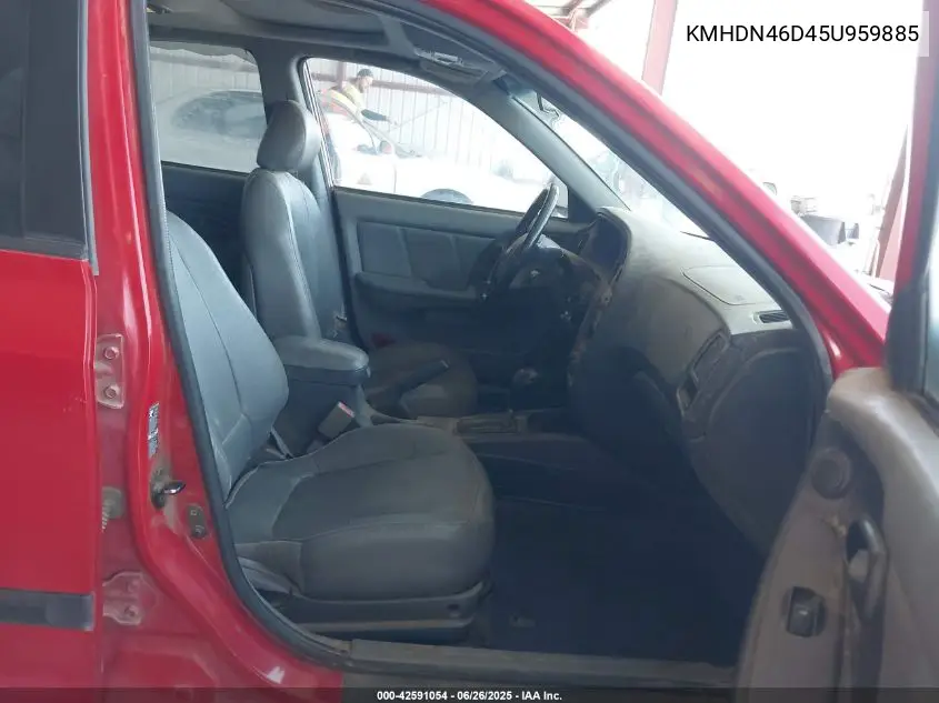 2005 Hyundai Elantra Gls/Gt VIN: KMHDN46D45U959885 Lot: 42591054