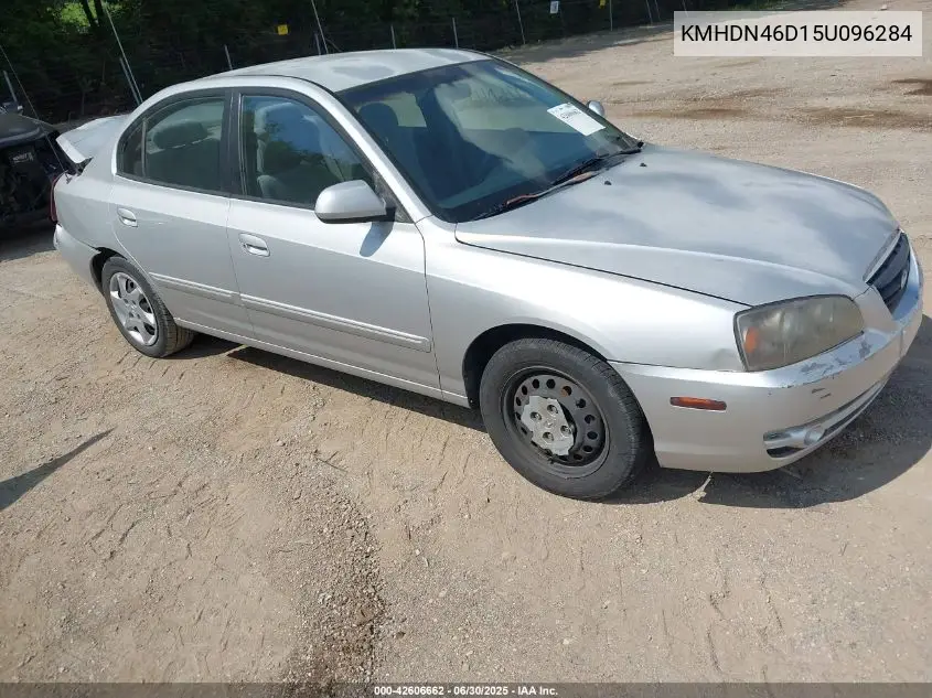 2005 Hyundai Elantra Gls/Gt VIN: KMHDN46D15U096284 Lot: 42606662