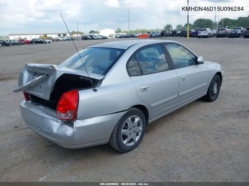 2005 Hyundai Elantra Gls/Gt VIN: KMHDN46D15U096284 Lot: 42606662