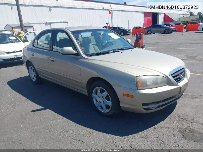 kmhdn46d16u373923 KMHDN46D16U373923 2006 Hyundai Elantra Gls/Limited