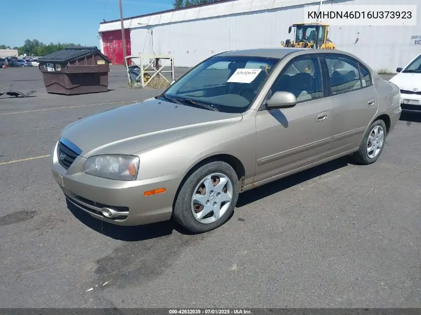 kmhdn46d16u373923 KMHDN46D16U373923 2006 Hyundai Elantra Gls/Limited