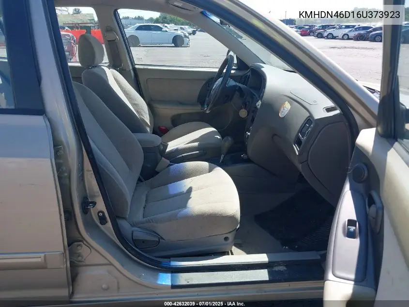 kmhdn46d16u373923 KMHDN46D16U373923 2006 Hyundai Elantra Gls/Limited