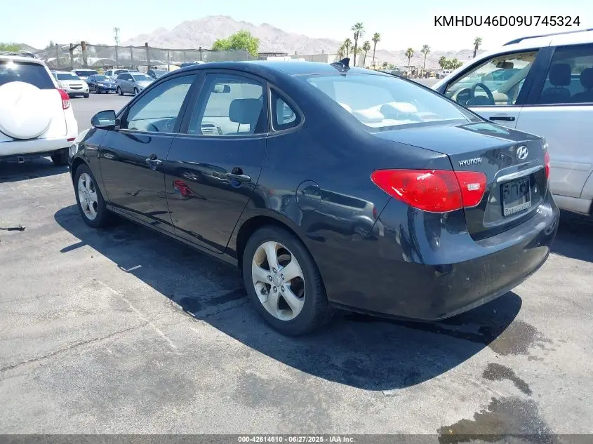 2009 Hyundai Elantra Se VIN: KMHDU46D09U745324 Lot: 42614610