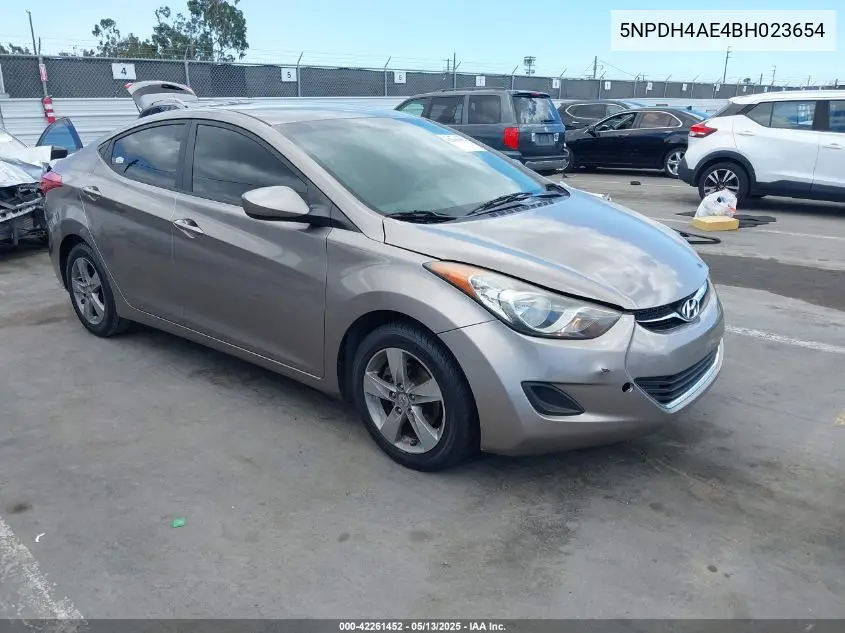 2011 Hyundai Elantra Gls VIN: 5NPDH4AE4BH023654 Lot: 42261452