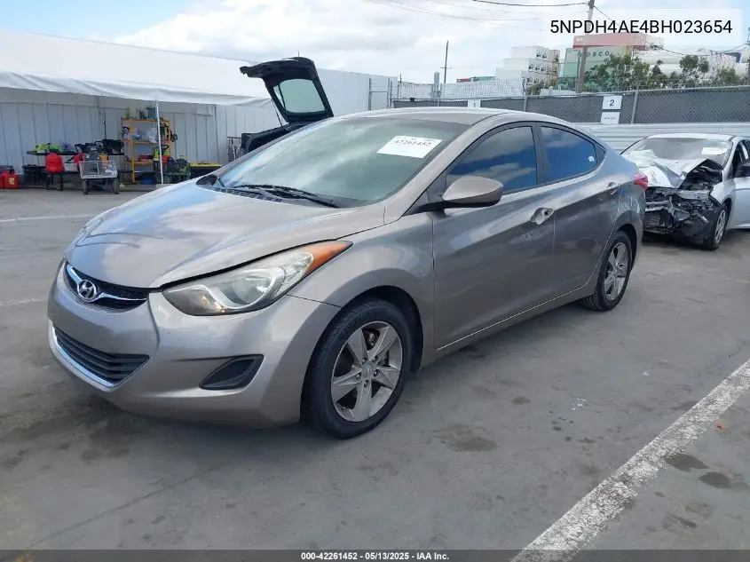 2011 Hyundai Elantra Gls VIN: 5NPDH4AE4BH023654 Lot: 42261452