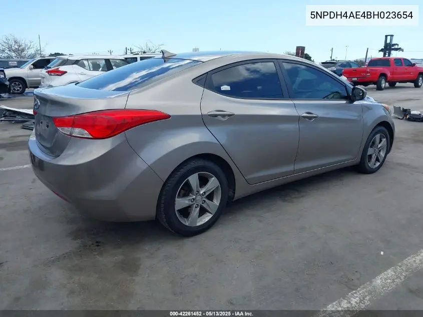 2011 Hyundai Elantra Gls VIN: 5NPDH4AE4BH023654 Lot: 42261452