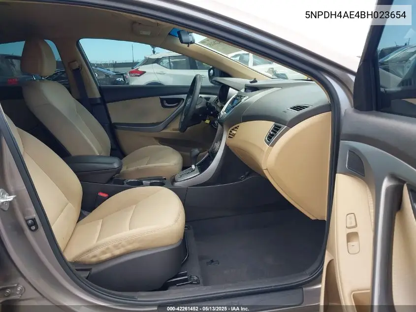 2011 Hyundai Elantra Gls VIN: 5NPDH4AE4BH023654 Lot: 42261452