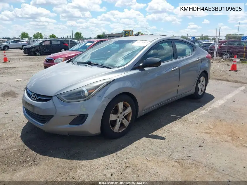 2011 Hyundai Elantra Gls (Ulsan Plant) VIN: KMHDH4AE3BU109605 Lot: 42270532