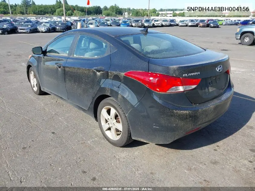 2011 Hyundai Elantra Gls VIN: 5NPDH4AE3BH004156 Lot: 42605235