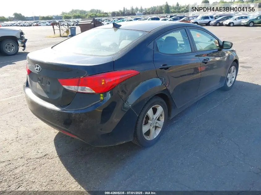 2011 Hyundai Elantra Gls VIN: 5NPDH4AE3BH004156 Lot: 42605235