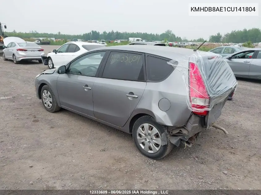 2012 Hyundai Elantra Touring Gls VIN: KMHDB8AE1CU141804 Lot: 12333609