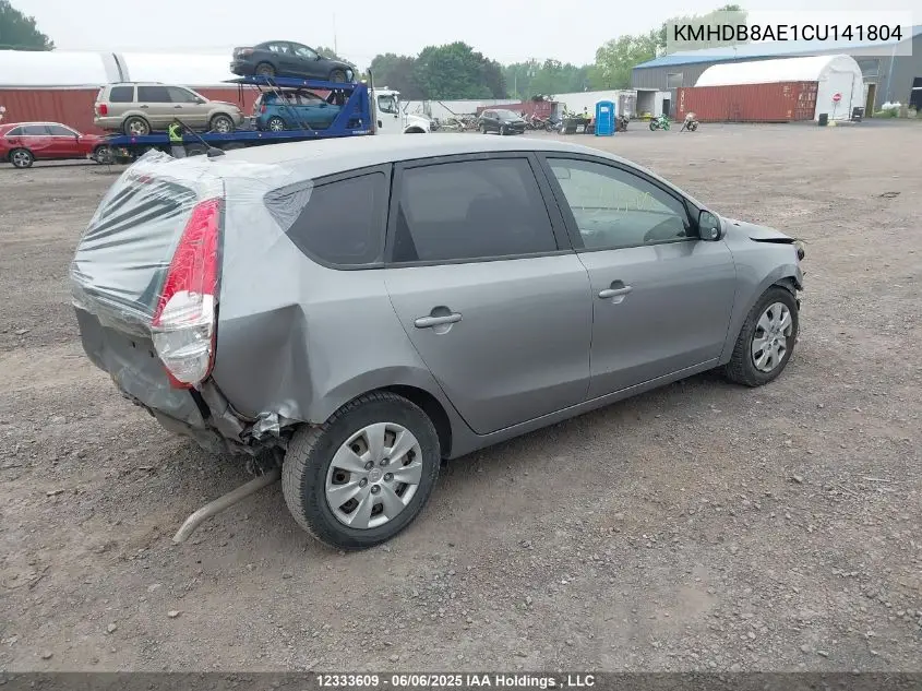 2012 Hyundai Elantra Touring Gls VIN: KMHDB8AE1CU141804 Lot: 12333609