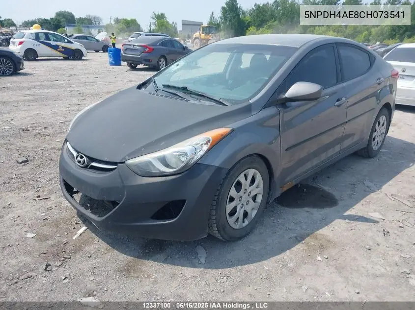 2012 Hyundai Elantra Gl VIN: 5NPDH4AE8CH073541 Lot: 12337100