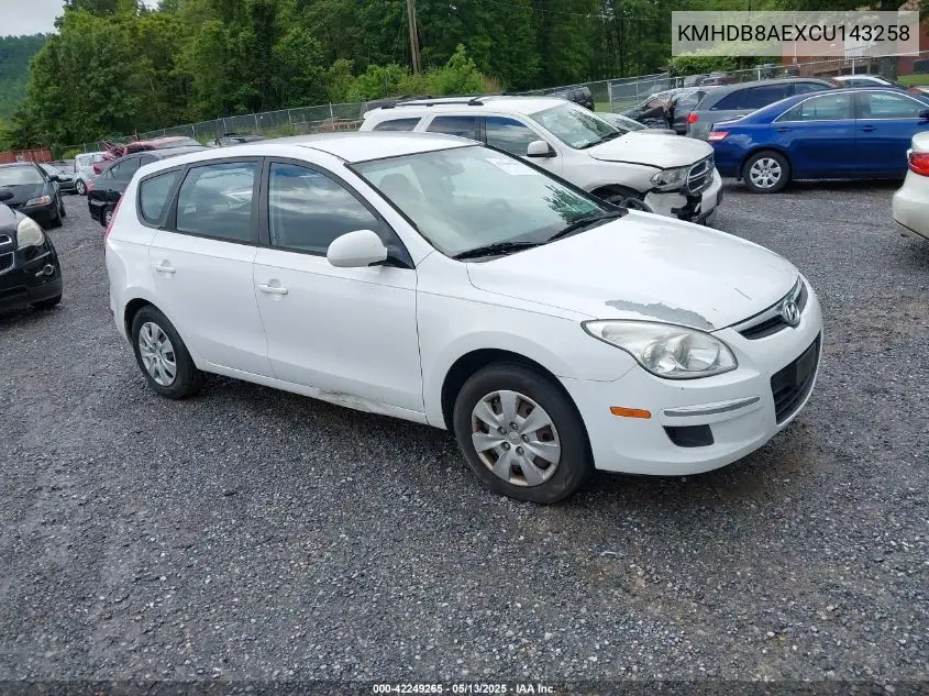 2012 Hyundai Elantra Touring Gls VIN: KMHDB8AEXCU143258 Lot: 42249265