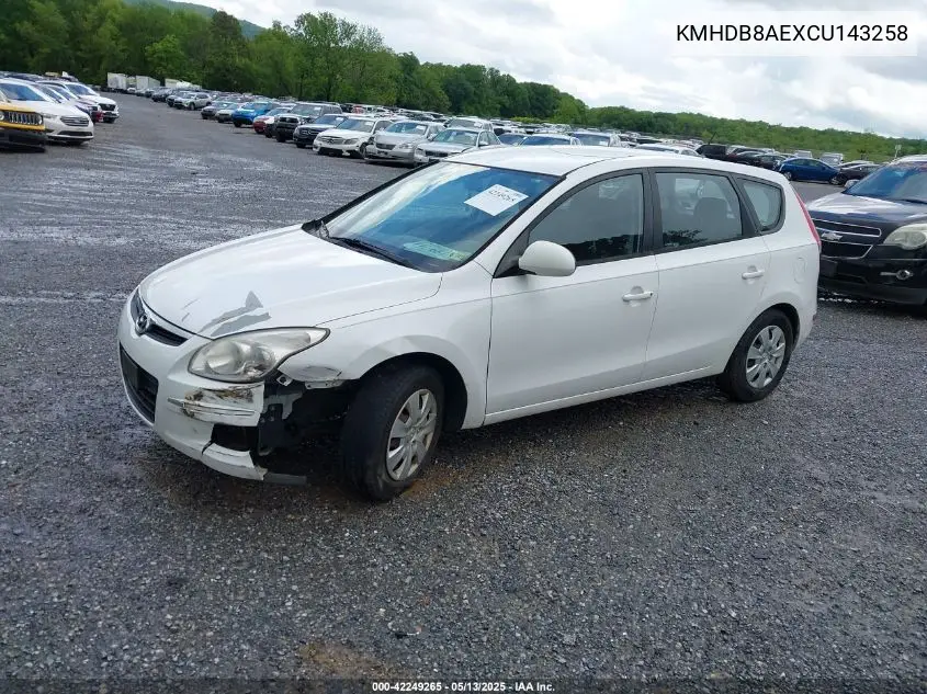 2012 Hyundai Elantra Touring Gls VIN: KMHDB8AEXCU143258 Lot: 42249265