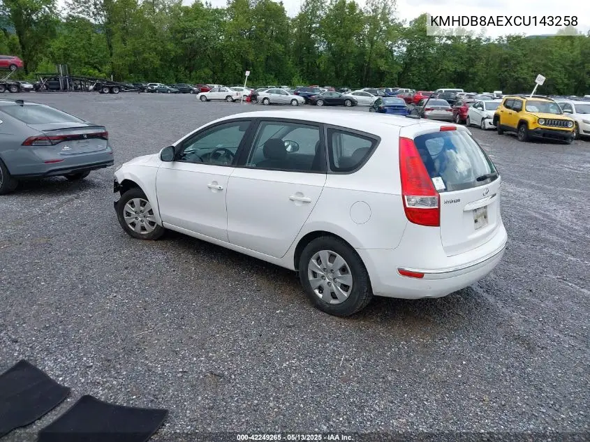 2012 Hyundai Elantra Touring Gls VIN: KMHDB8AEXCU143258 Lot: 42249265