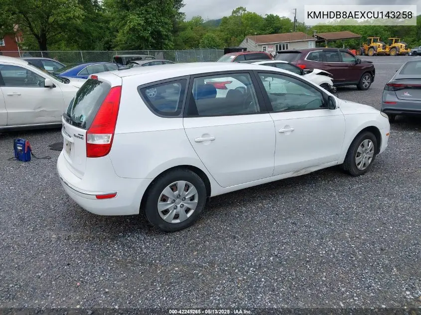 2012 Hyundai Elantra Touring Gls VIN: KMHDB8AEXCU143258 Lot: 42249265