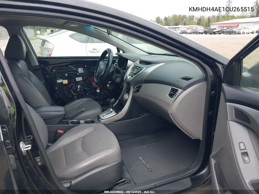 2012 Hyundai Elantra Limited (Ulsan Plant) VIN: KMHDH4AE1CU265515 Lot: 42249682
