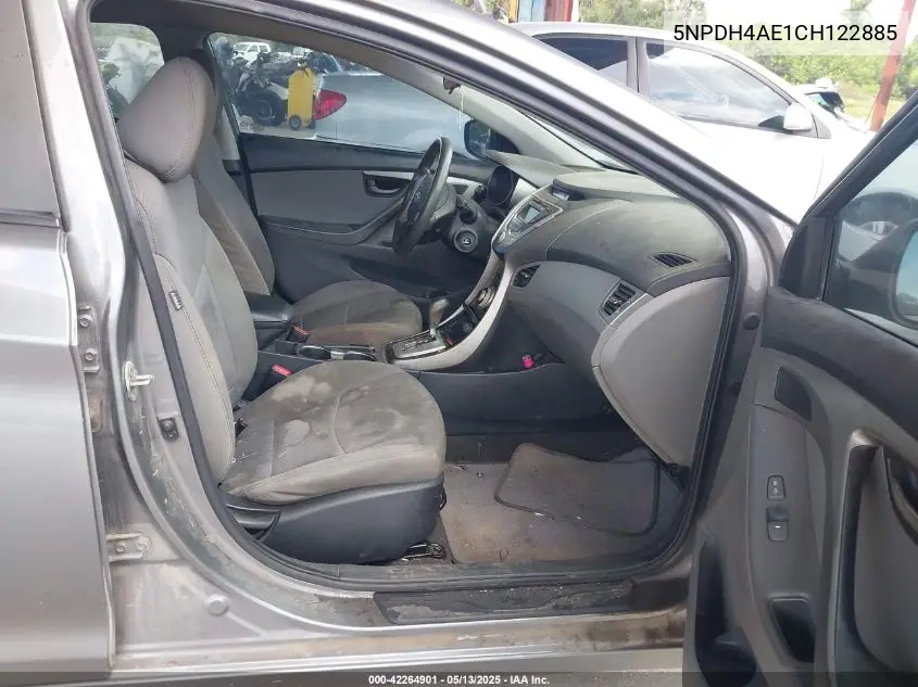 2012 Hyundai Elantra Gls VIN: 5NPDH4AE1CH122885 Lot: 42264901