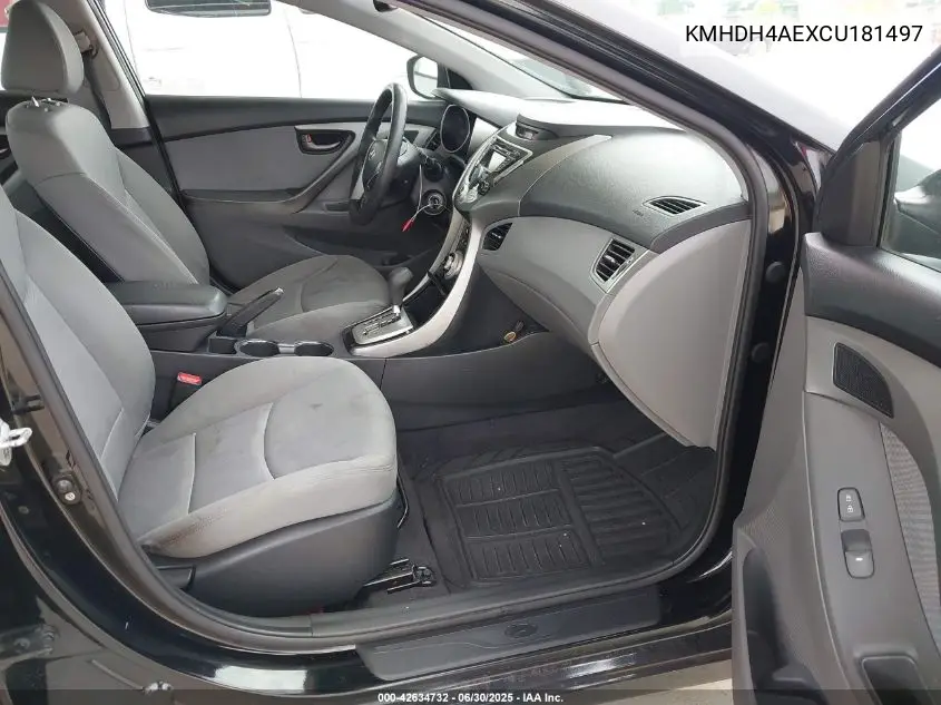 2012 Hyundai Elantra Gls (Ulsan Plant) VIN: KMHDH4AEXCU181497 Lot: 42634732