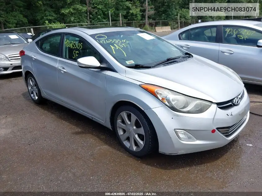 2012 Hyundai Elantra Limited VIN: 5NPDH4AE9CH083074 Lot: 42635505